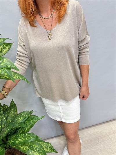 YNY MNS 5353 V YAKA SİMLİ TRİKO VİZON