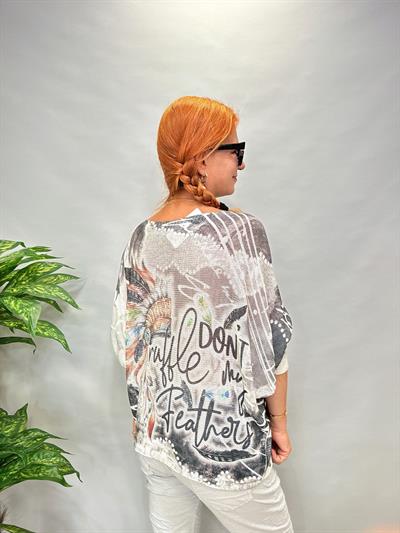 MNS 558 İTALYAN KIZILDERİ DESEN TRİKO GRİ