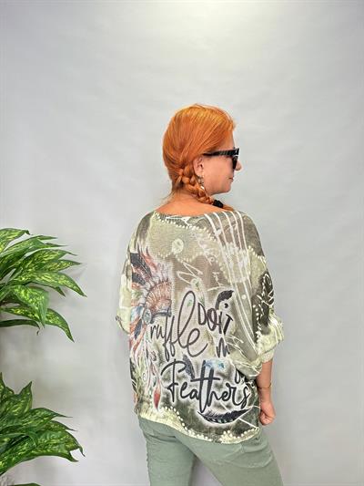 MNS 558 İTALYAN KIZILDERİ DESEN TRİKO YEŞİL