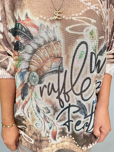 MNS 558 İTALYAN KIZILDERİ DESEN TRİKO VİZON