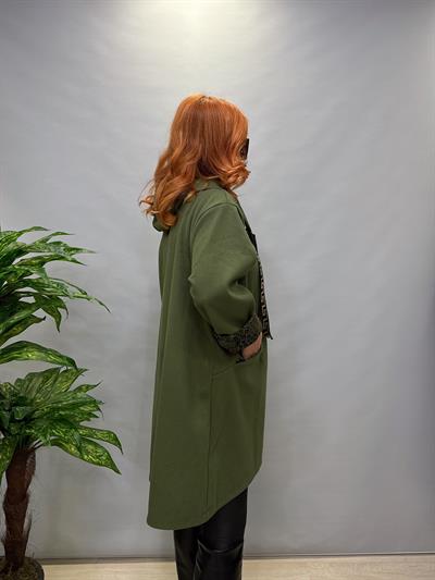 MNS 6767 İTALYAN KAŞE KABAN YEŞİL 40_50 BEDEN ARASINA UYGUNDUR