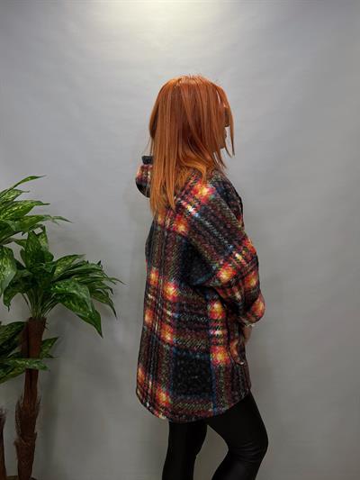 MNS 7175 İTALYAN YÜN KABAN KIRMIZI