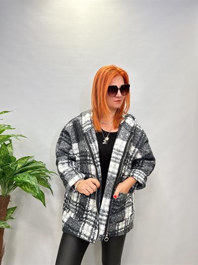 MNS 7175 İTALYAN YÜN KABAN SİYAH