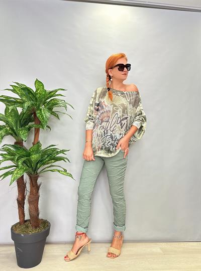 MNS 8515 İTALYAN PANTOLON KEMER DAHİL 40-46 ARASI İÇİN UYGUN YEŞİL