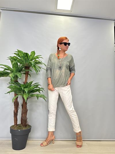 MNS 87714 İTALYAN LİKRALI DERİ PANTOLON 40/46 BEDENE KADAR UYUMLUDUR TAŞ