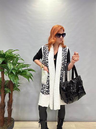 MNS 8915 İÇİ PELUŞ YELEK GRİ