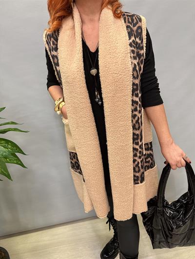 MNS 8915 İÇİ PELUŞ YELEK KAHVE