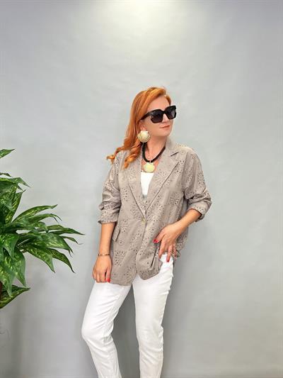 MNS 0015 İTALYAN FİSTO BLAZER ASTARSIZ 42 BEDENE KADAR UYGUN VİZON