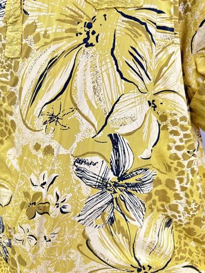 MNS 0055 İTALYAN PAYET DETAY  BLUZ SARI 44 BEDENE KADAR UYGUNDUR