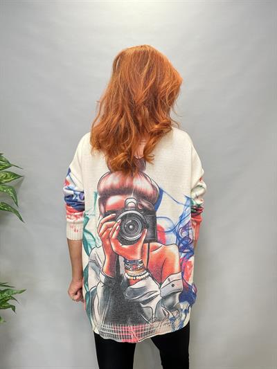 MSN 5067 DİJİTAL BASKI TRİKO BLUZ  FOTO  44 BEDENE KADAR UYUMLUDUR 