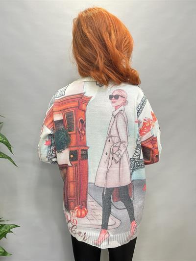 MSN 5067 DİJİTAL BASKI TRİKO BLUZ  HELLO  YAZI DETAY 44 BEDENE KADAR UYUMLUDUR 