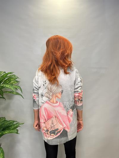 MSN 5067 DİJİTAL BASKI TRİKO BLUZ  LADY 44 BEDENE KADAR UYUMLUDUR 