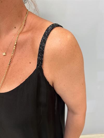 PK 6620 Italyan Astarrı Esnek Bluz Siyah