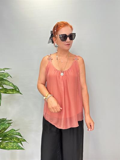 PK 7730 Italyan Astarı Esnek Bluz Yavruağzı 