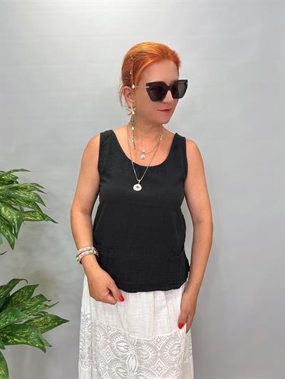 RSM 6001 Pamuklu Bluz Siyah