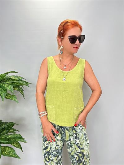 RSM 6001 Pamuklu Bluz Yeşil