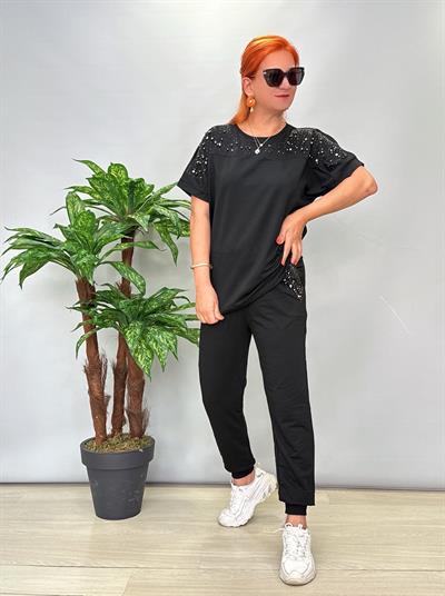 TKM 8876 İnce İki İplik Takım Siyah