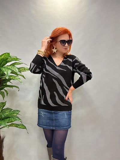 YNY MNS 21084 LİKRALI SİM DETAYLI TRİKO SİYAH