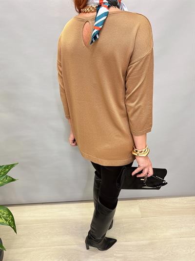 YNY MNS 31050 DAMLA DETAY YARIM KOL İNCE TRİKO VİZON