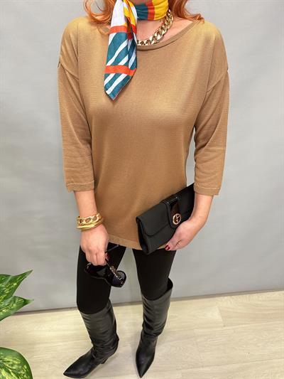 YNY MNS 31050 DAMLA DETAY YARIM KOL İNCE TRİKO VİZON