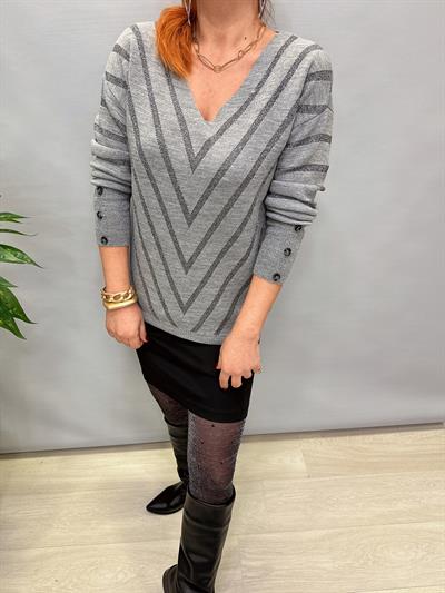 YNY MNS 3189 KOL DÜĞME DETAY TRİKO GRİ