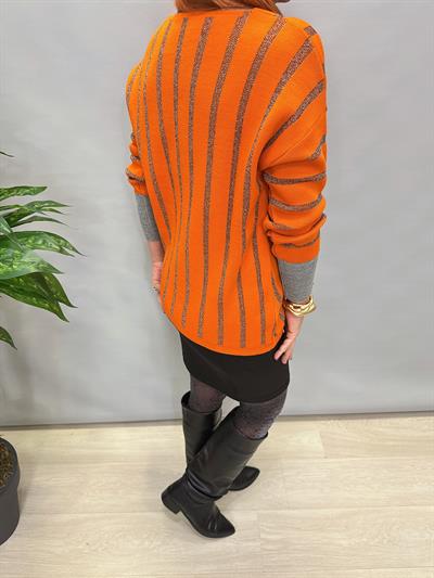 YNY MNS 3189 KOL DÜĞME DETAY TRİKO TURUNCU 