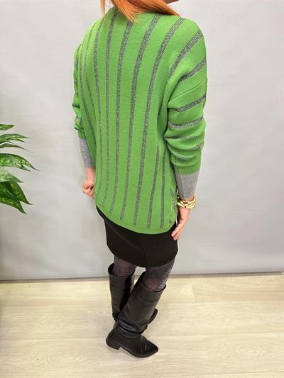 YNY MNS 3189 KOL DÜĞME DETAY TRİKO YEŞİL