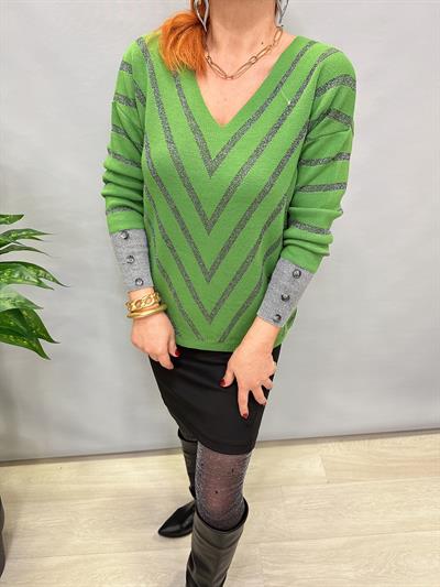 YNY MNS 3189 KOL DÜĞME DETAY TRİKO YEŞİL