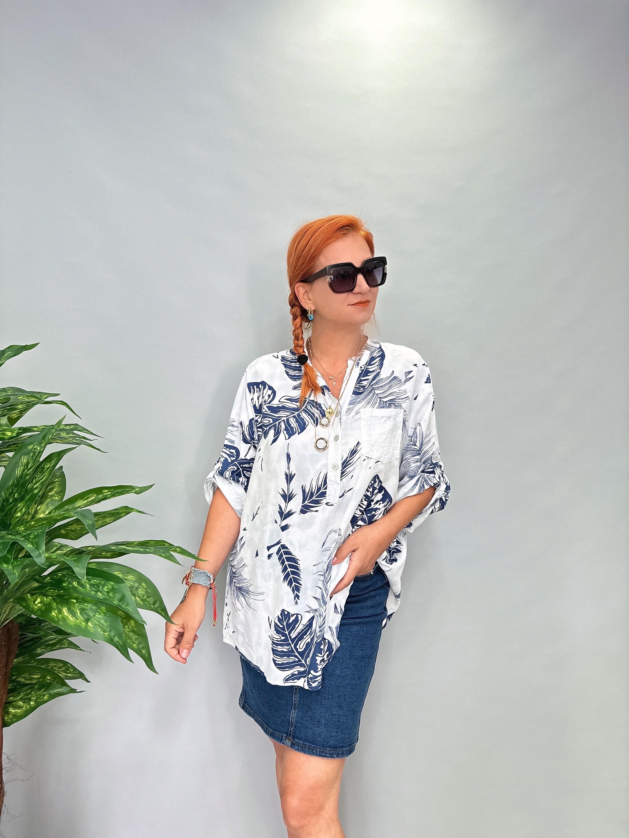 0054 PAYET DETAY BLUZ BEYAZ 46  BEDENE KADAR UYGUNDUR 