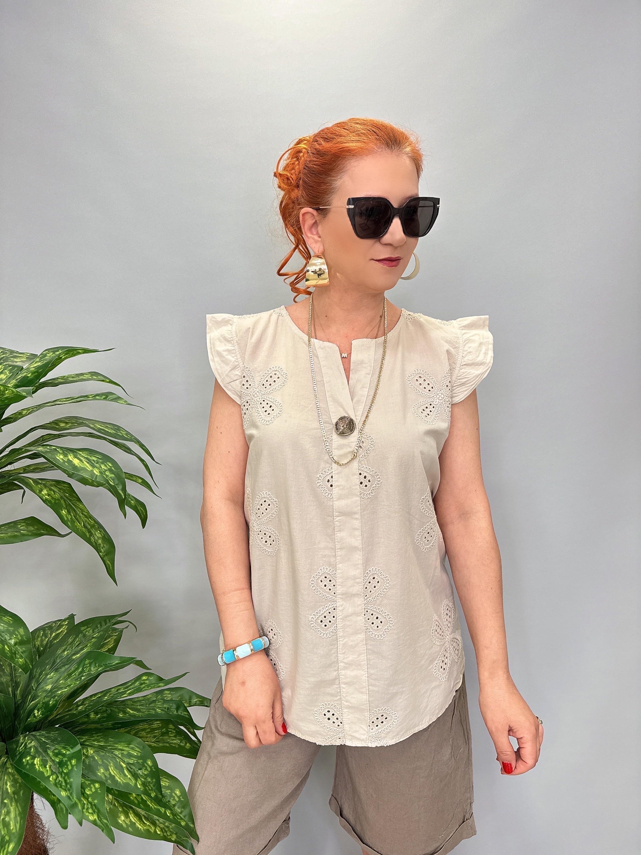 1010 Fisto Detay Bluz Taş