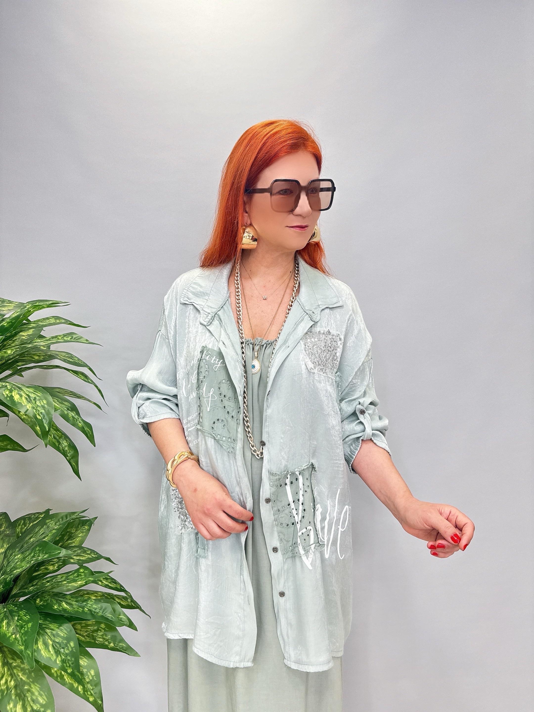 1260 İtalyan Gömlek Mint yeşili 