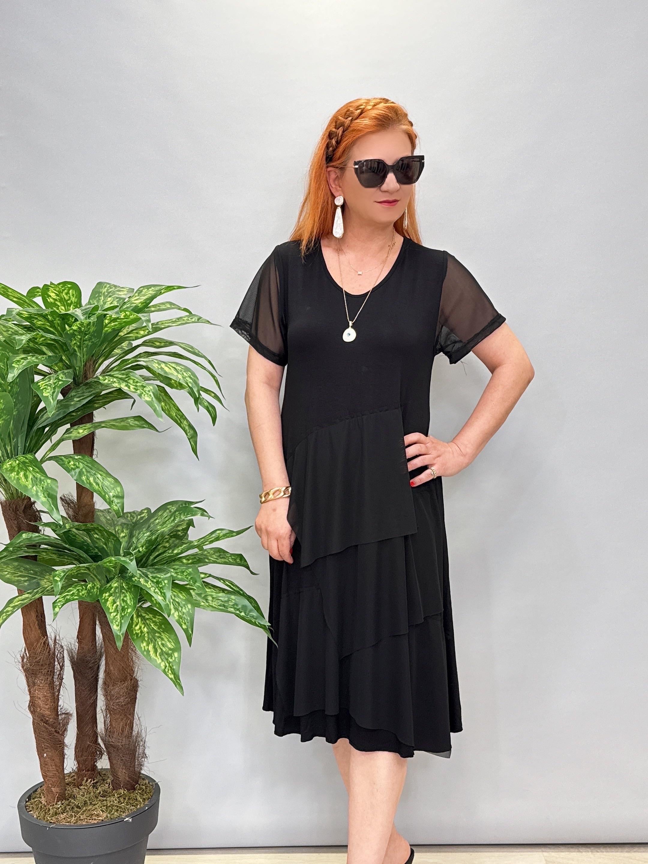 1260 Tasarım Elbise Siyah 