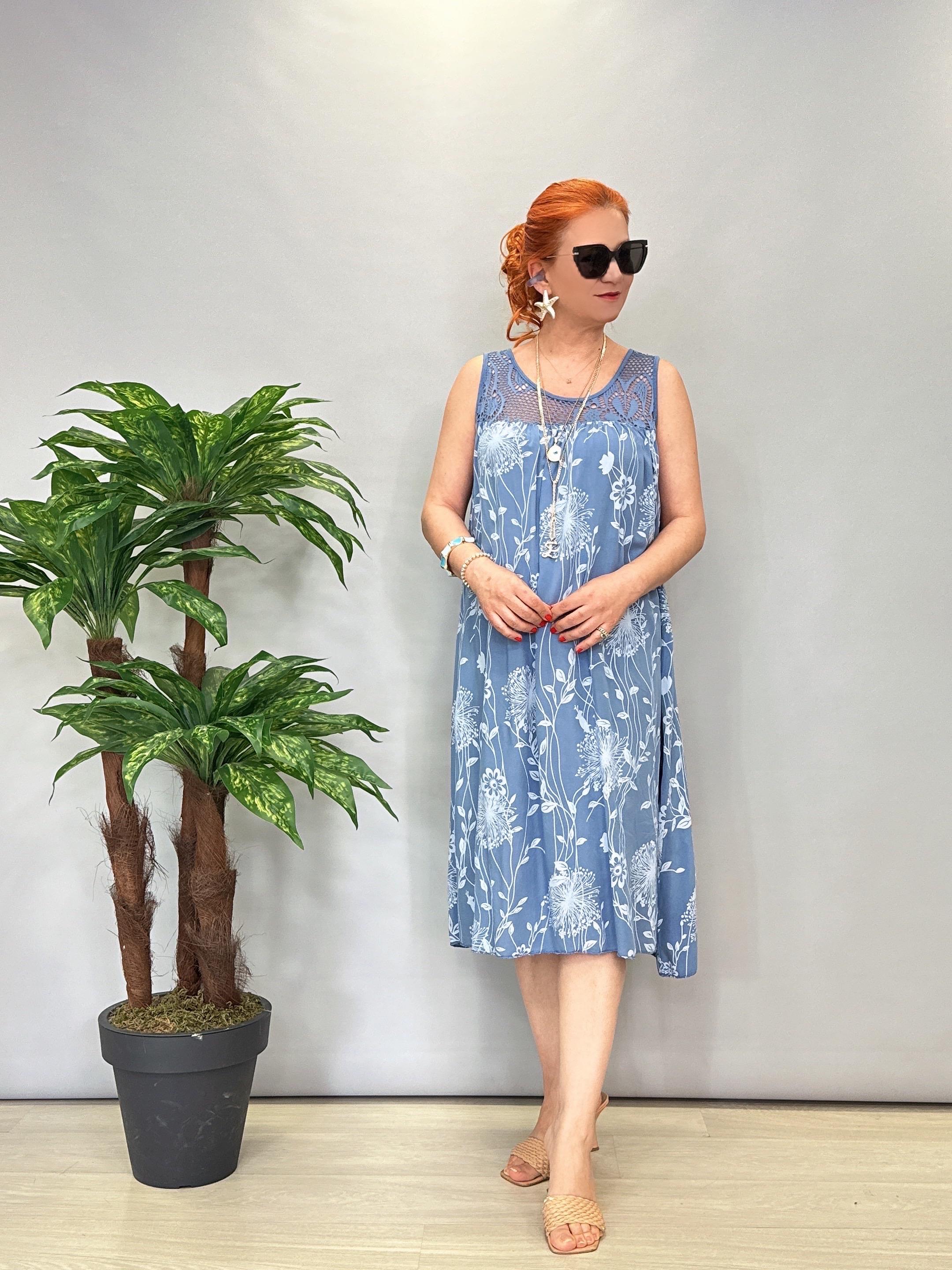 1299 İtalyan Elbise Mavi