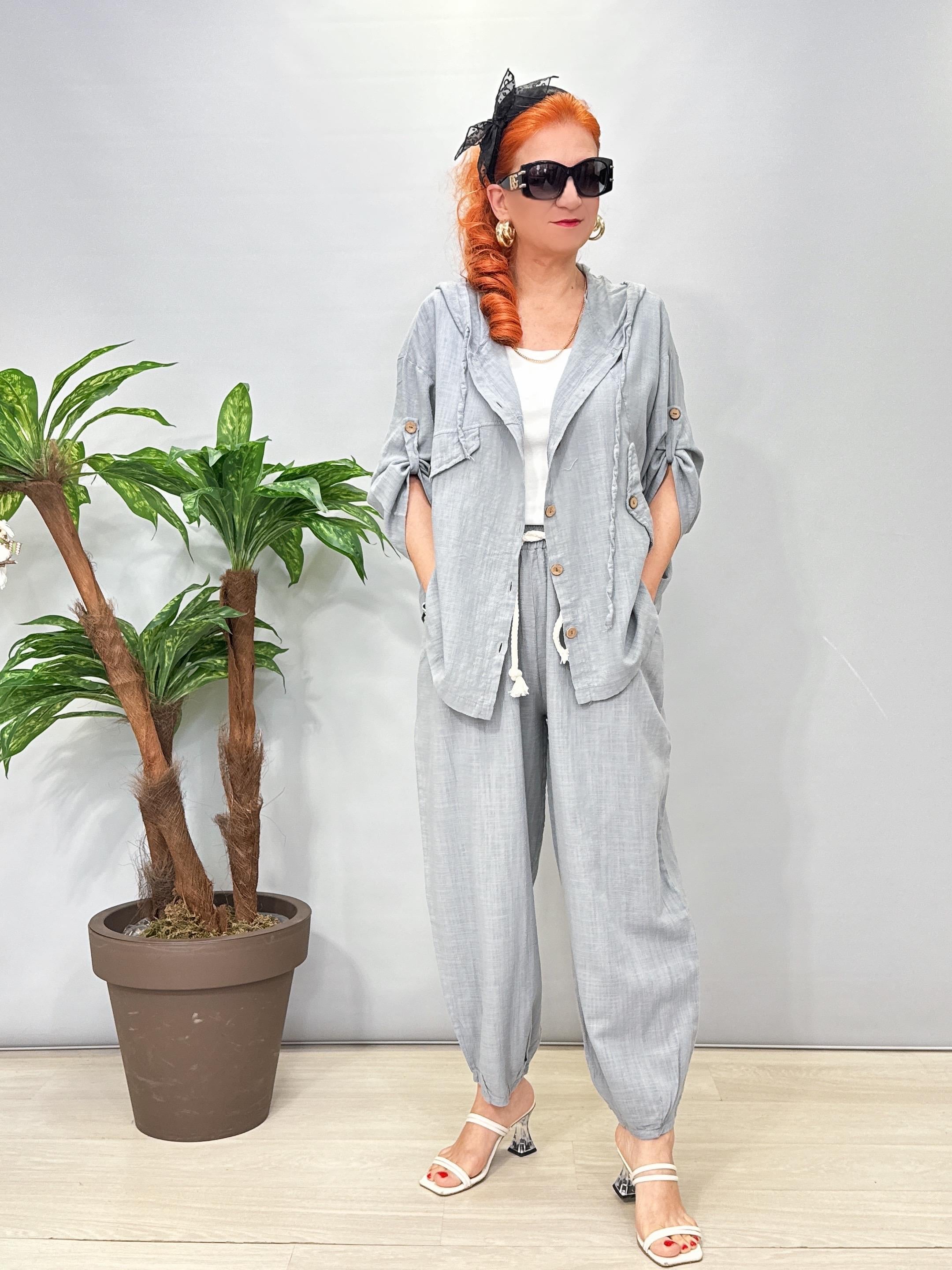 1404 Pamuklu Takım Gri