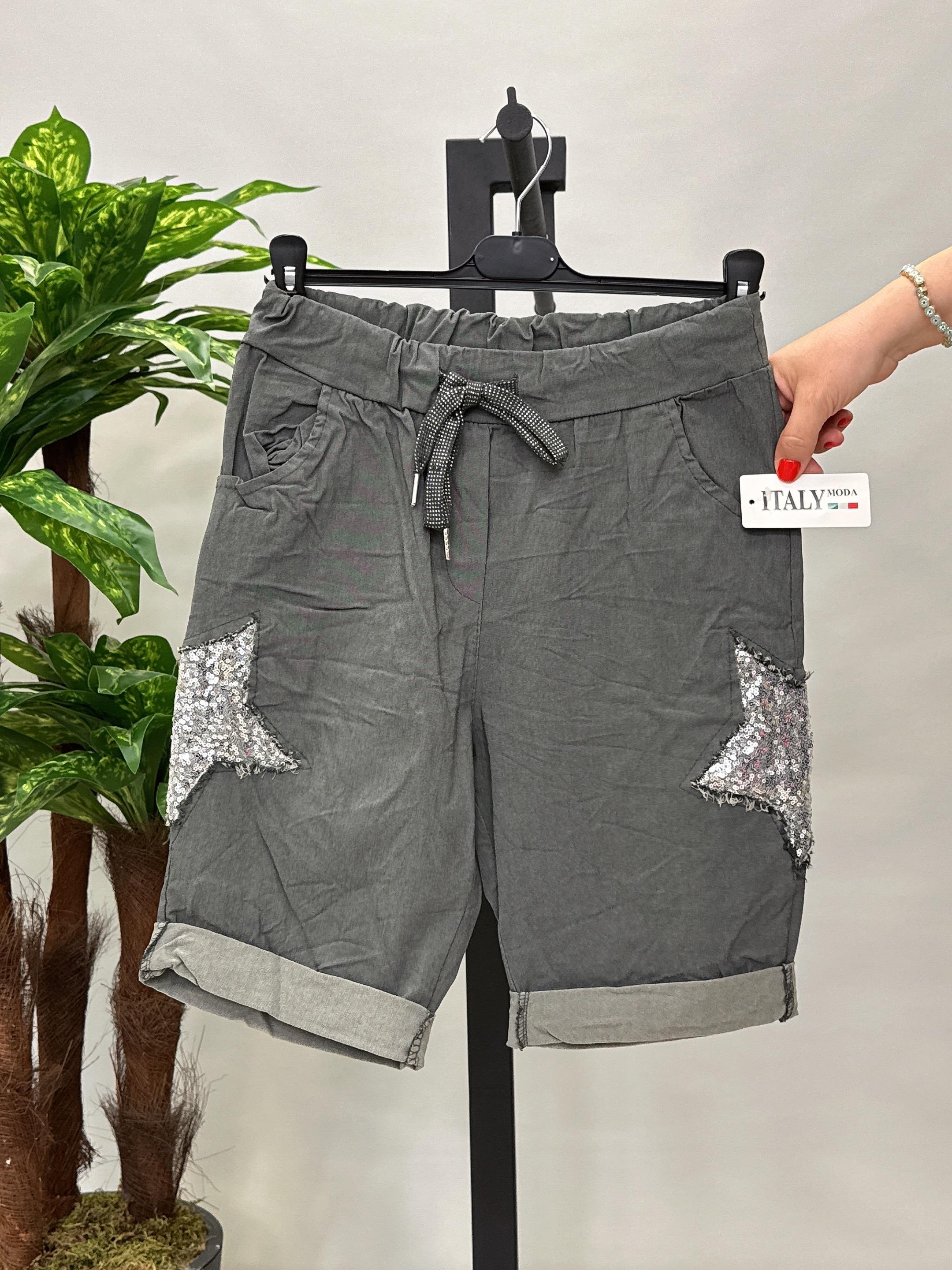 2020 İTALYAN FULL LİKRALI YILDIZ PAYET DETAY ŞORT 42 BEDENE KADAR UYUMLUDUR ANTRASİT