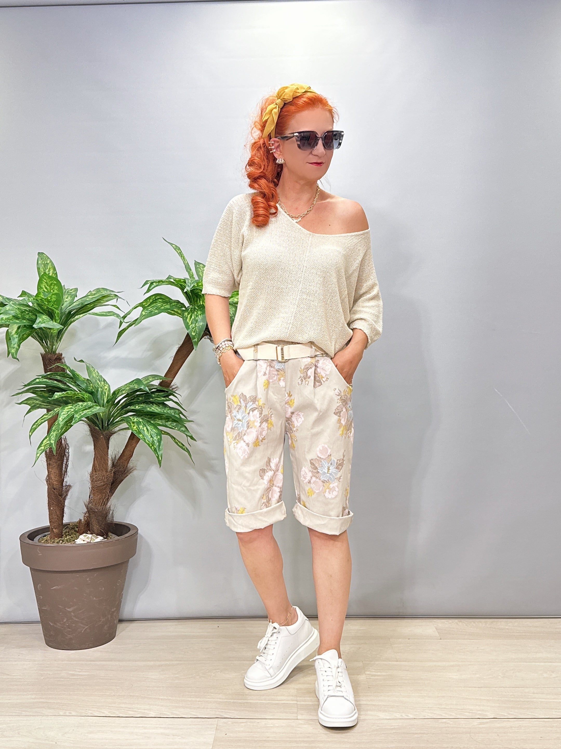 2106 Italyan Capri Pantolon Vizon
