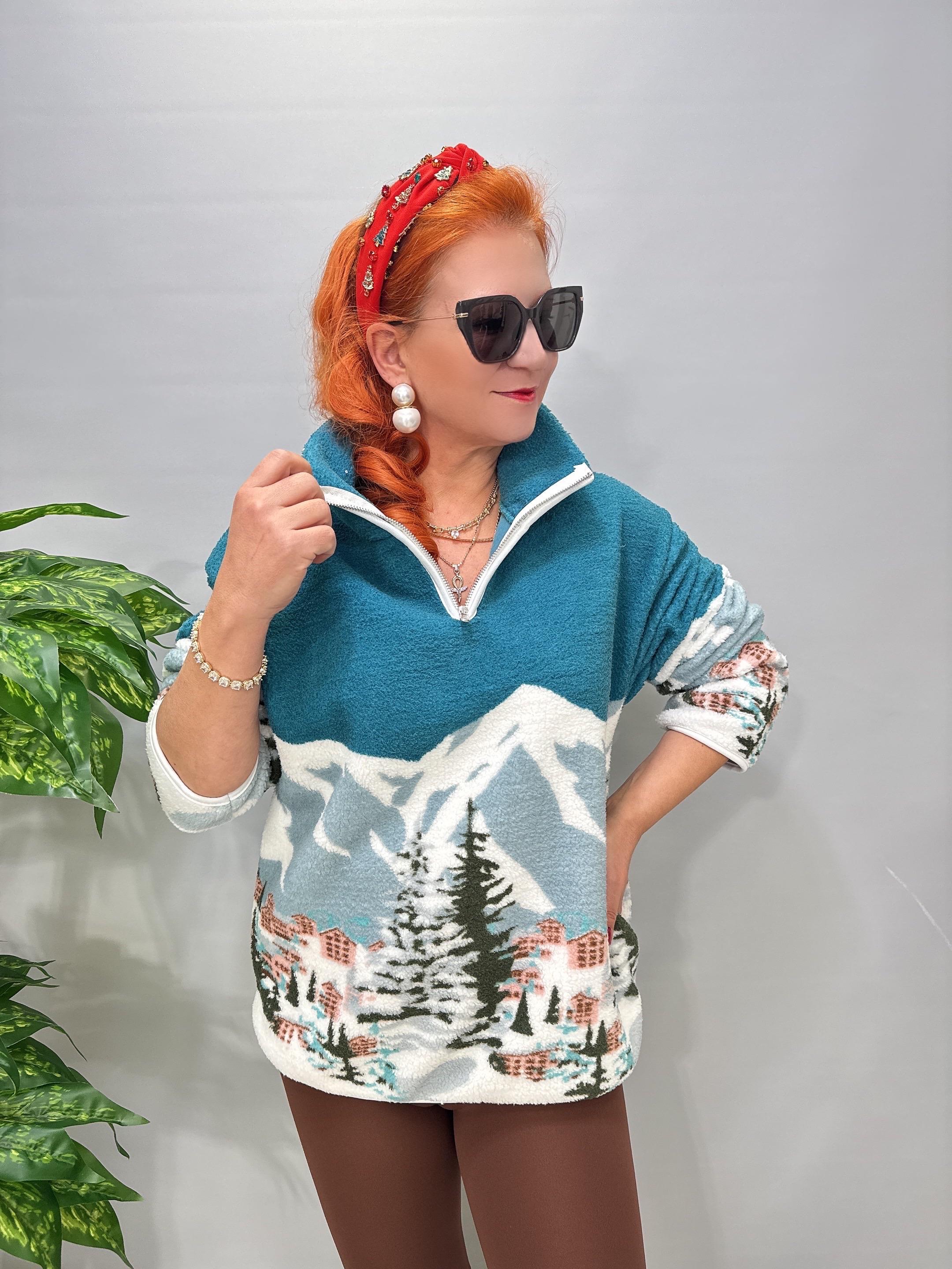 2226 Winter Seri Peluş Sweatshirt