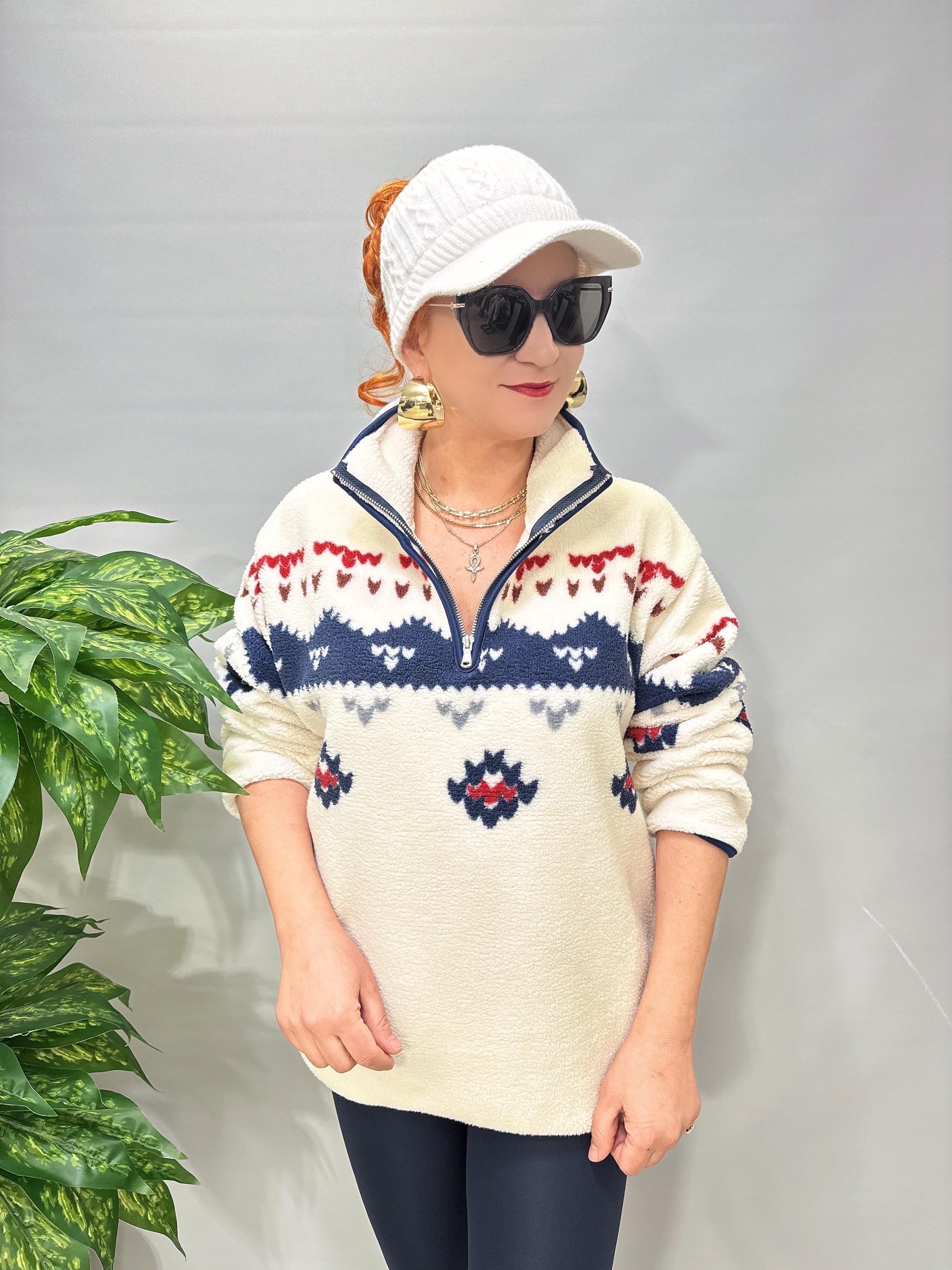 2226 Winter Seri Peluş Sweatshirt