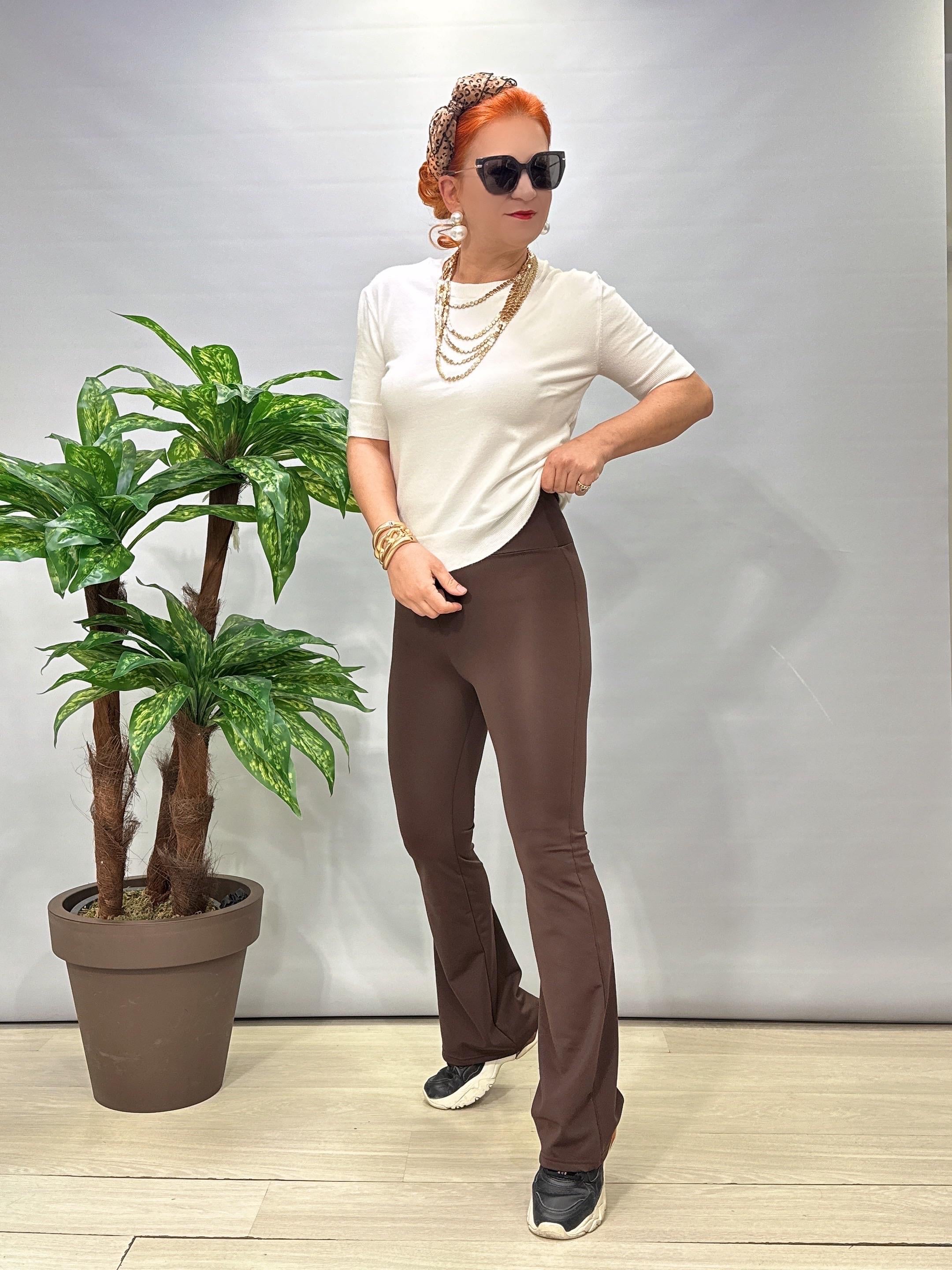 2290 Orj Model İspanyol Tayt Kahve 