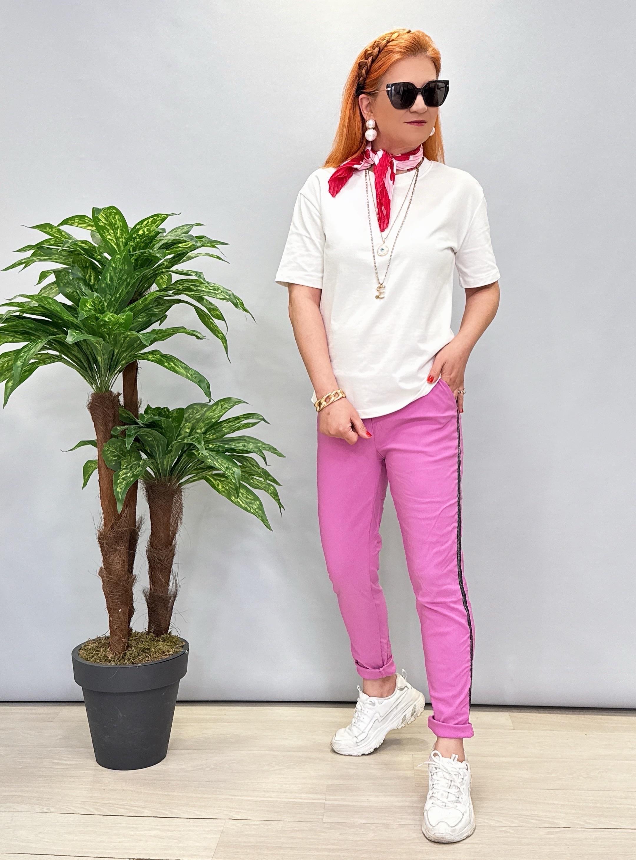 2345 Likralı Pantolon Leylak