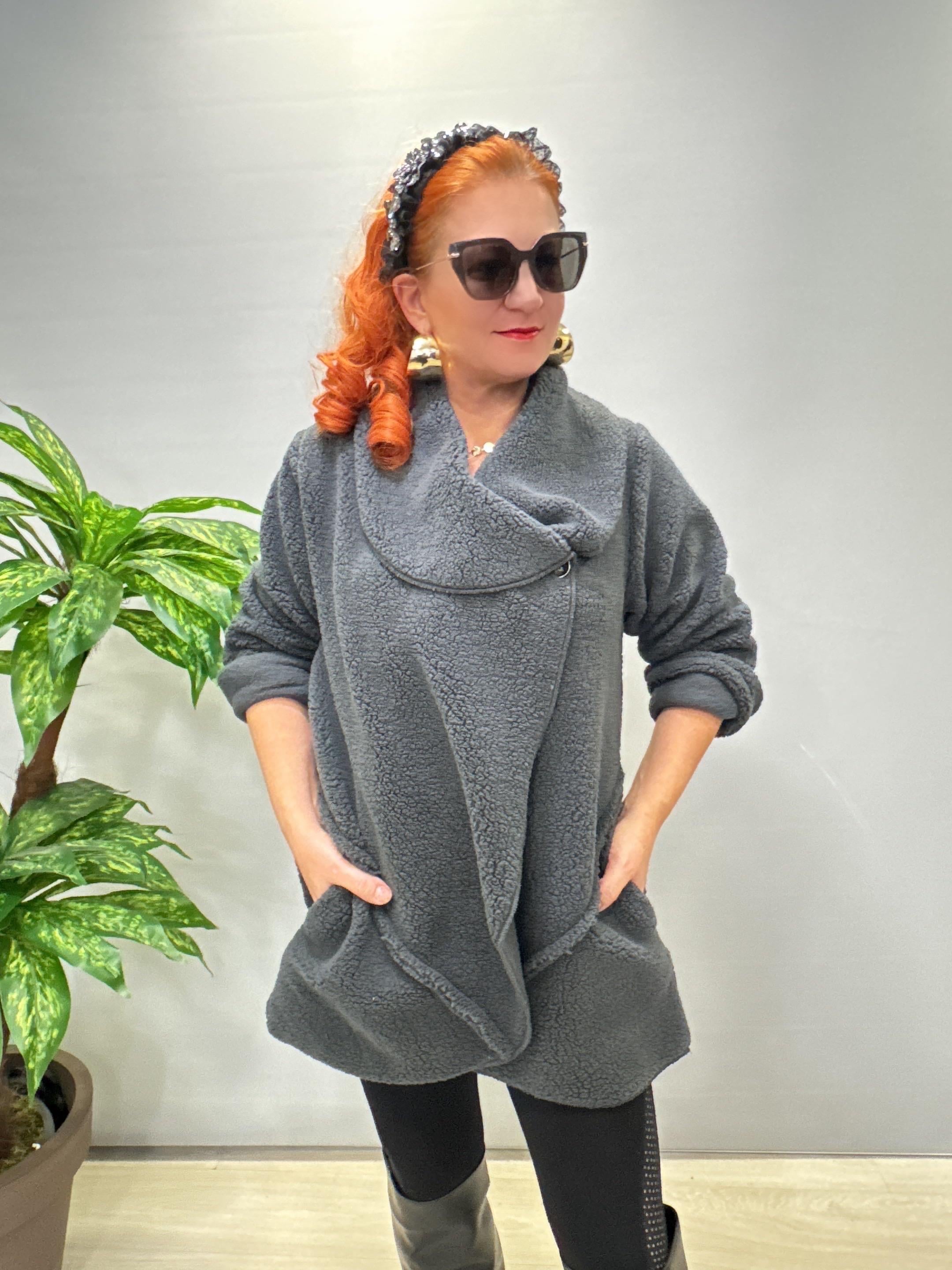 2646 Peluş Ceket Antrasit