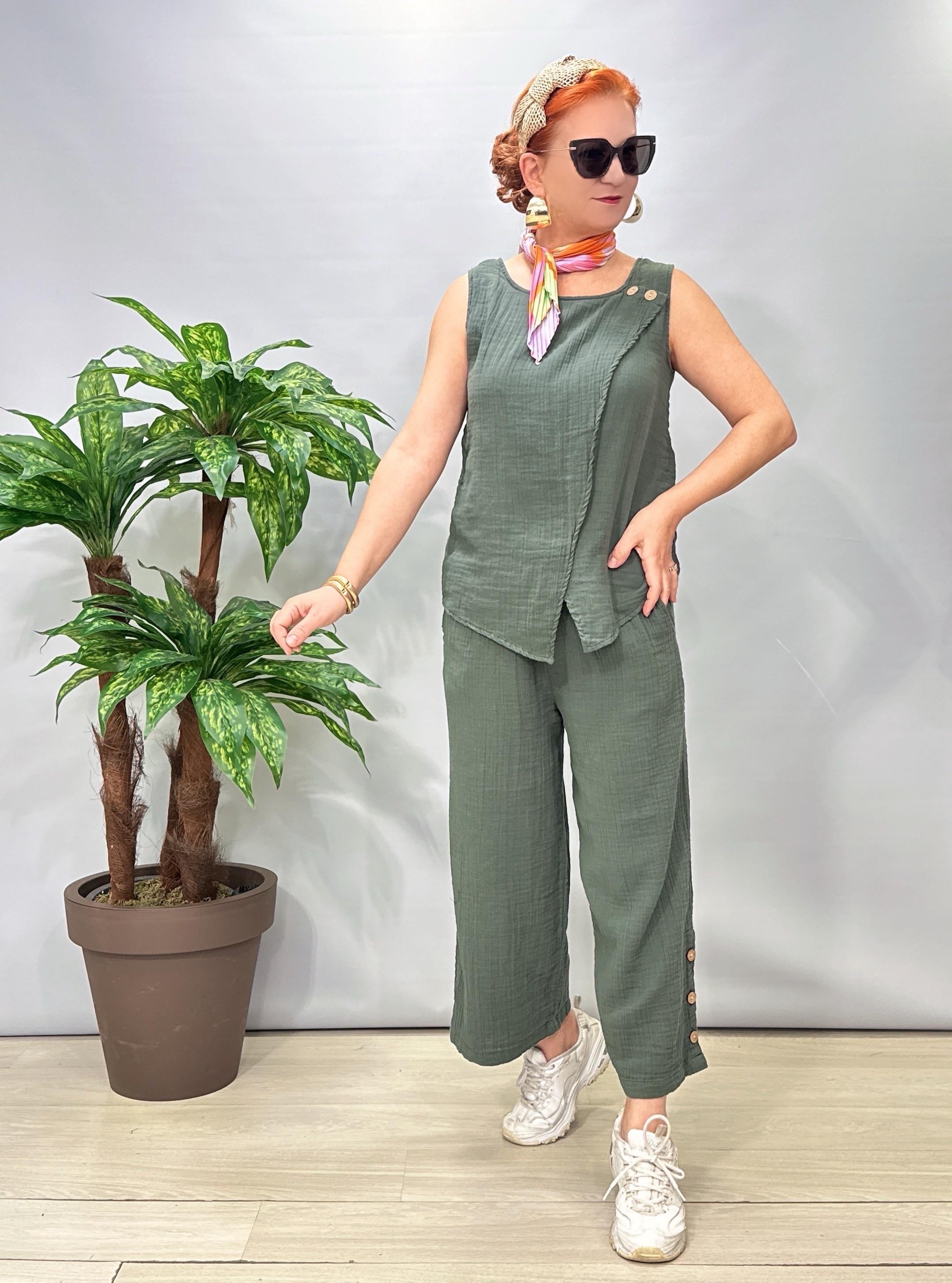 2680 Müslin Takım Yeşil