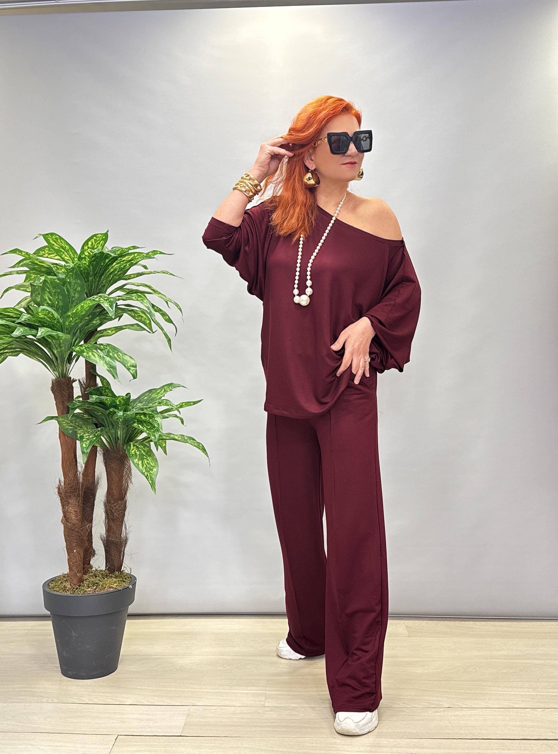 292050 MODAL TAKIM BORDO (1 BEDEN KÜÇÜK ALINIZ)