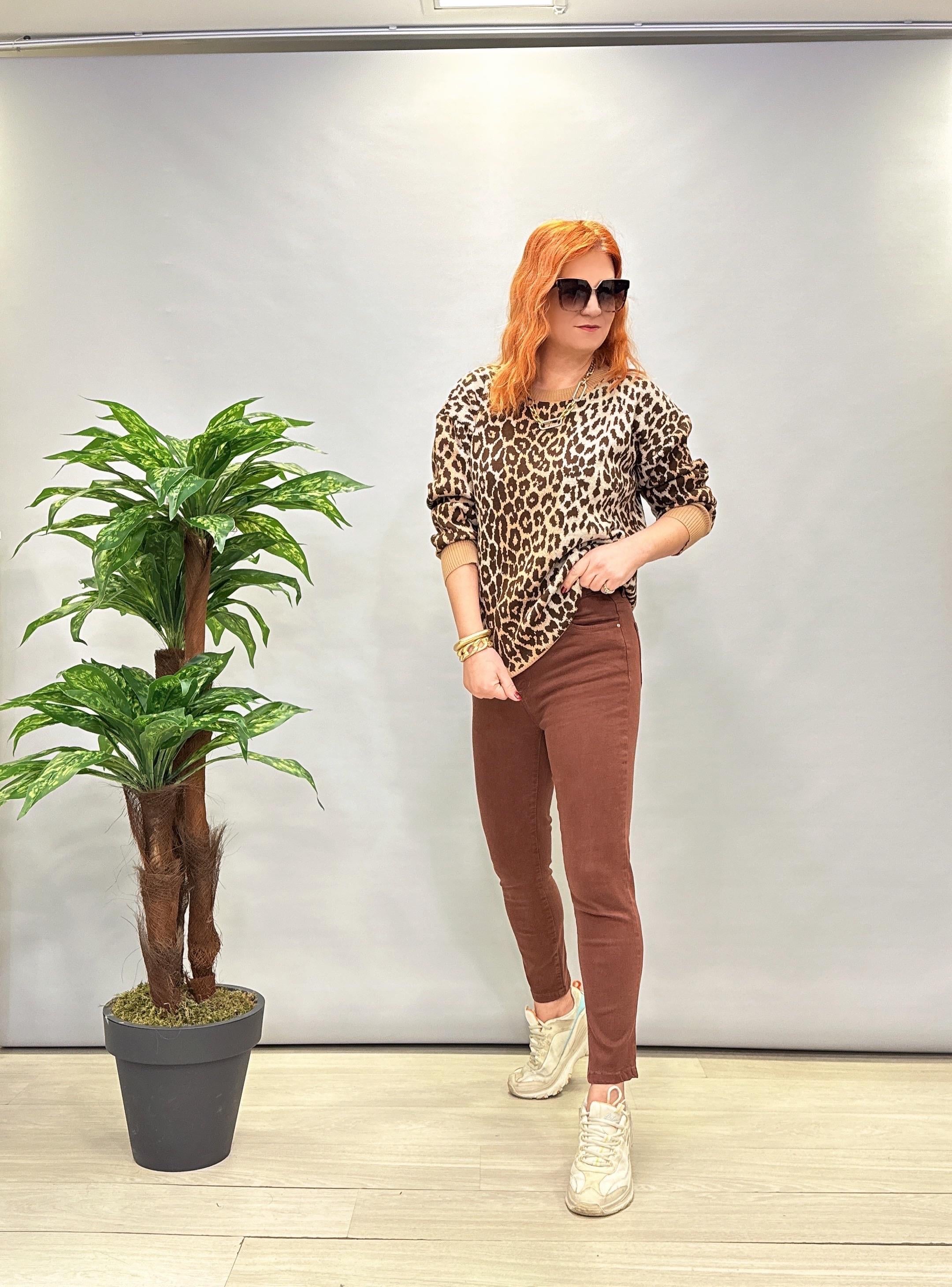 2942 FULL LİKRALI JEAN ACI KAHVE