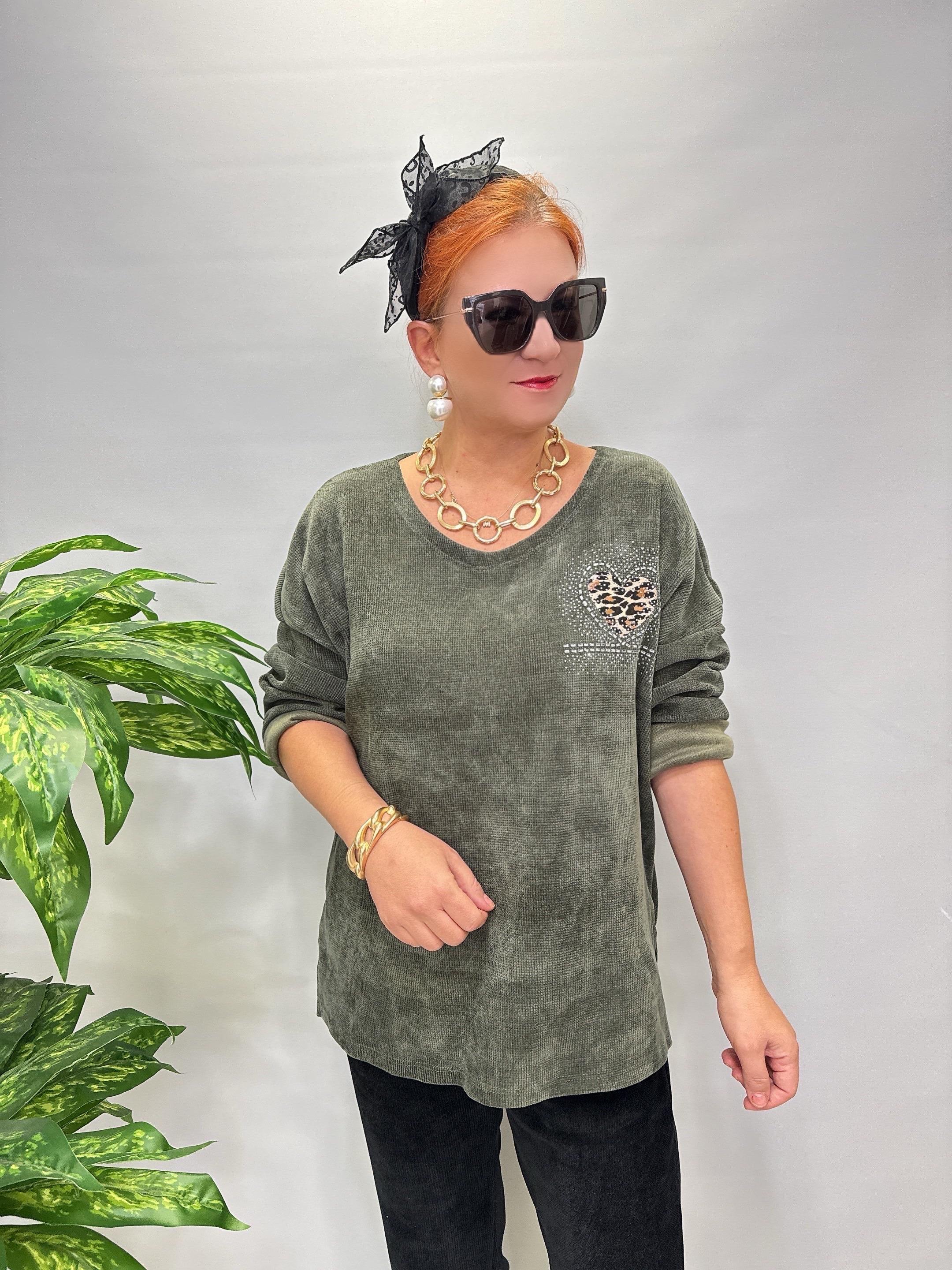 3019 Şönil Kadife Bluz