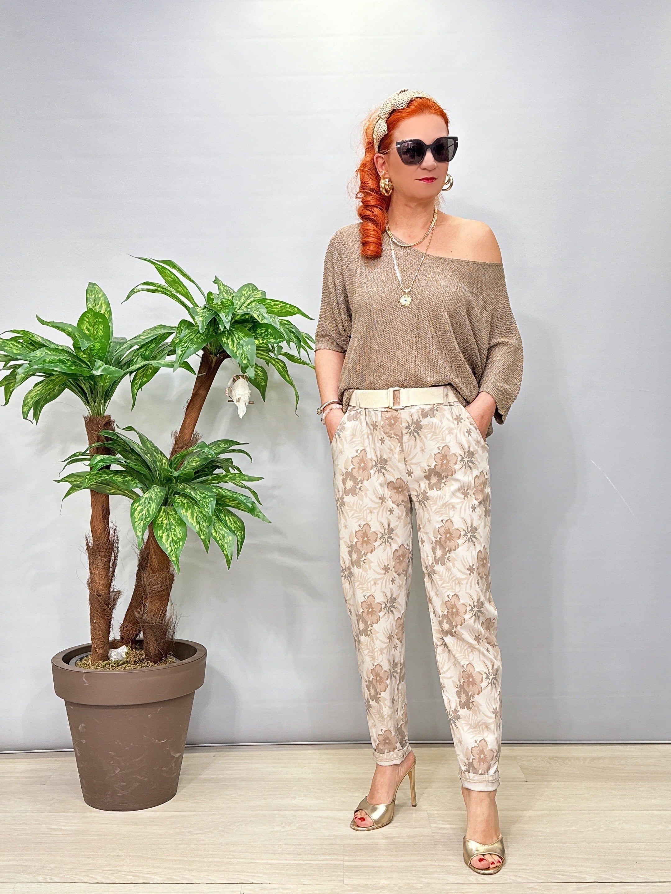 3032 Italyan Desenli Pantolon 