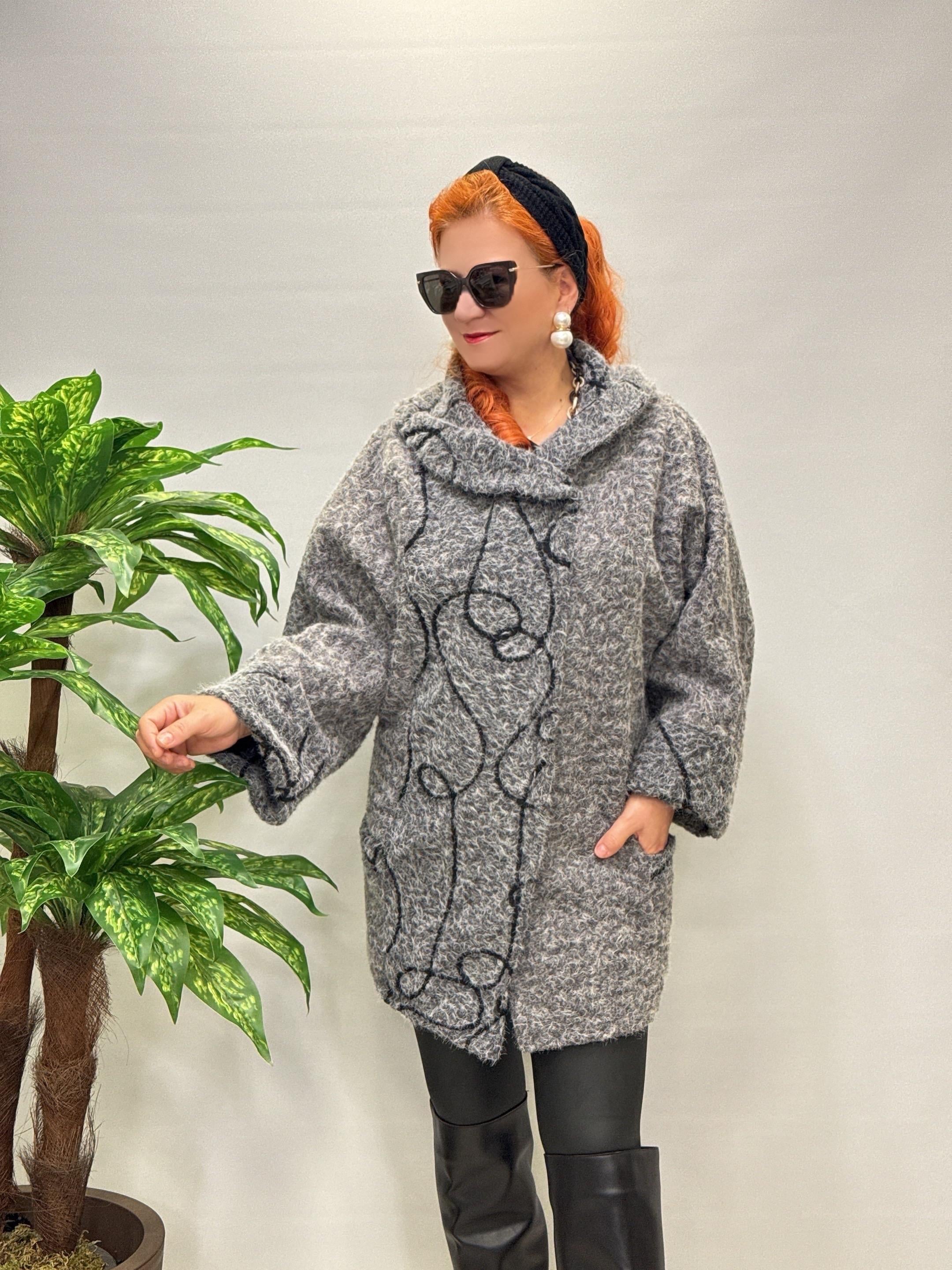 3244 Italyan Buklet Kaban Gri