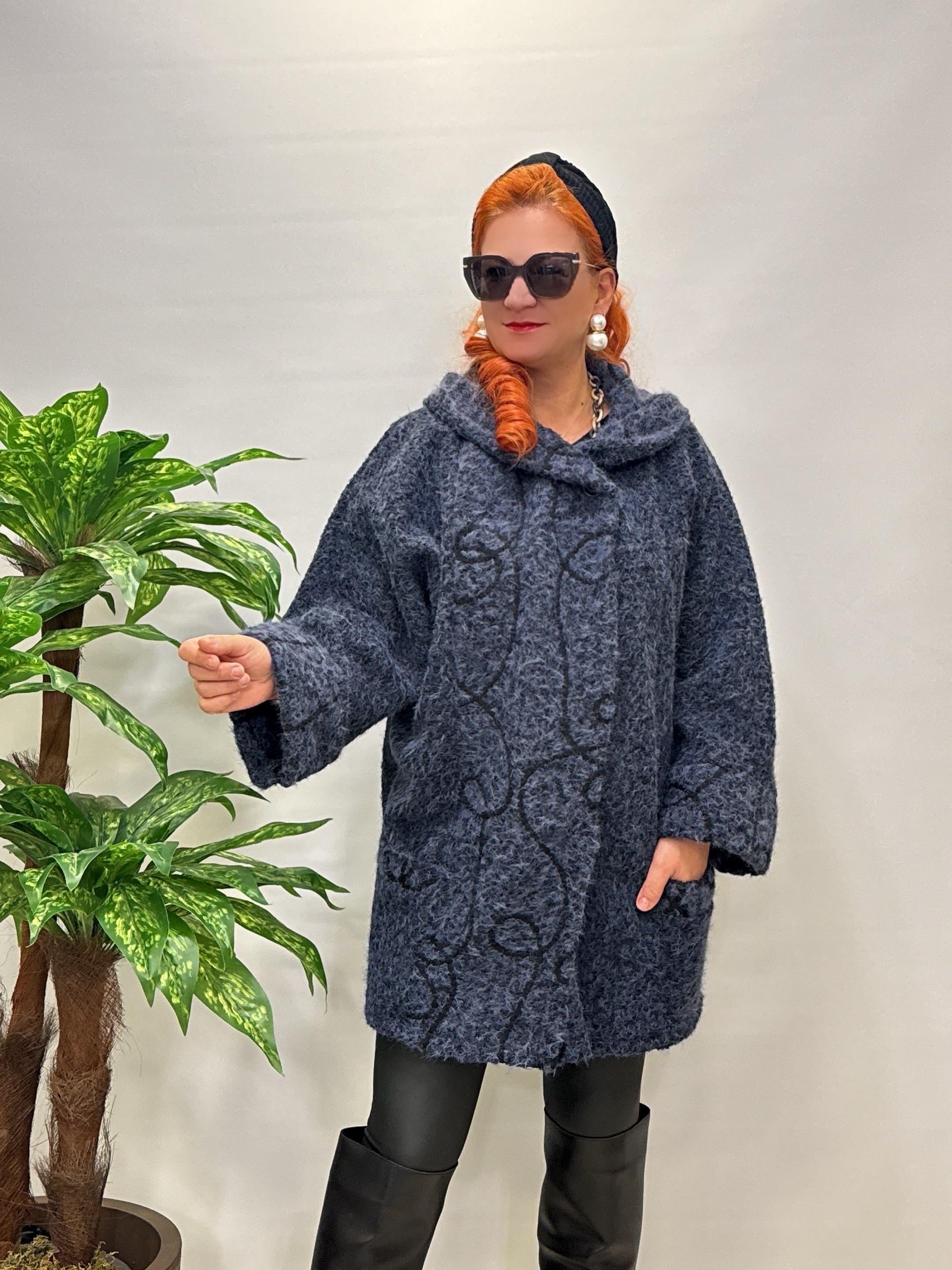 3244 Italyan Buklet Kaban Lacivert