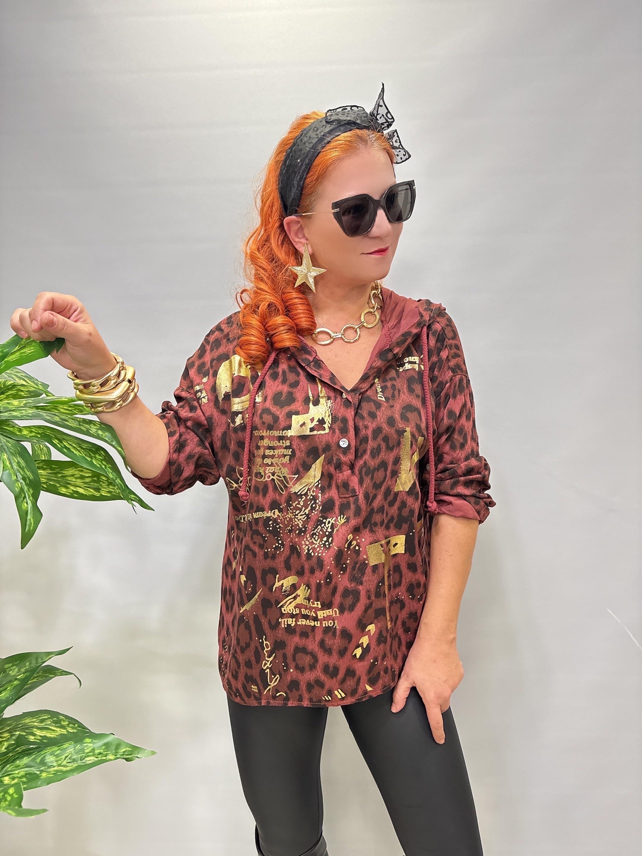 3341 Italyan Kapşonlu Bluz 