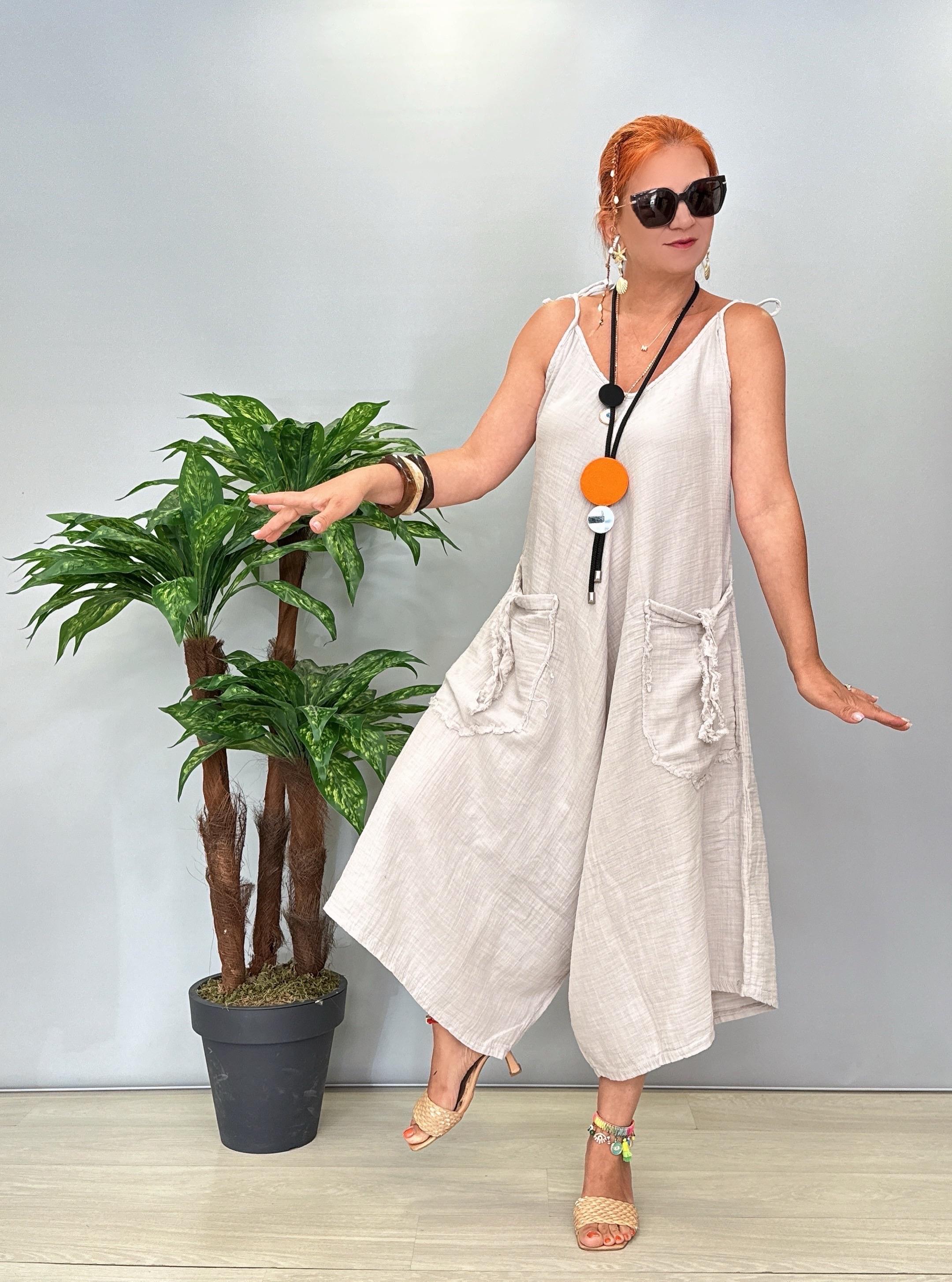 3636 Pamuklu Tasarım Tulum Taş